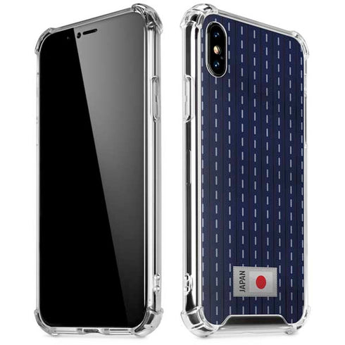 Japan Soccer Flag iPhone XS Max Clear Case